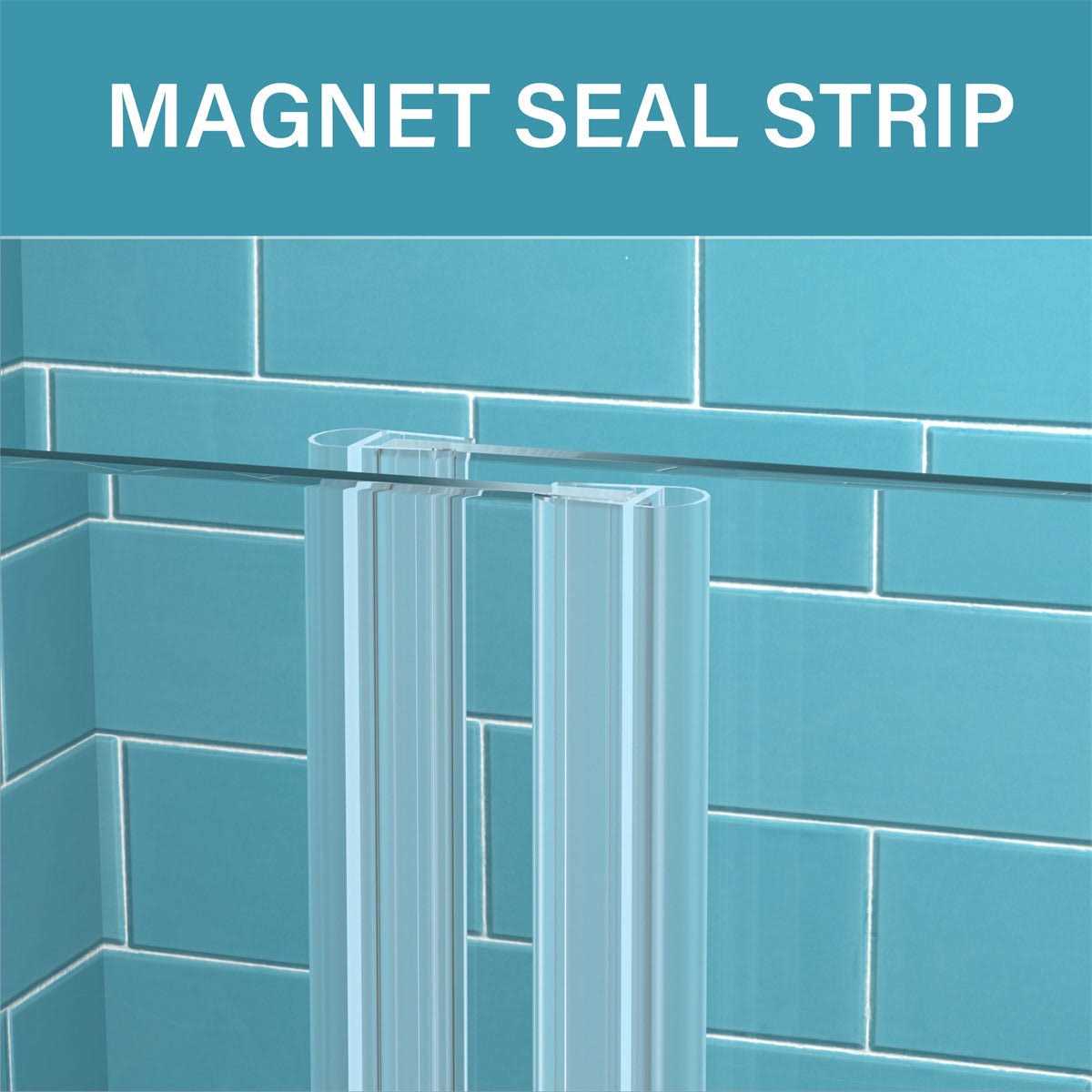 Exbrite 44-48 in. W x 70 in. H Sliding Shower Door Farme - Image 4